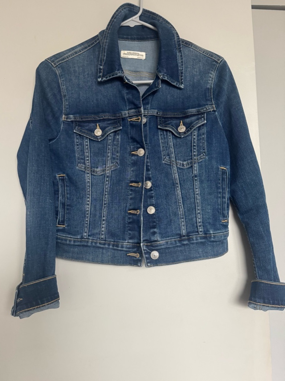 Zara Woman Premium Denim Collection Stretch Jacket Medium